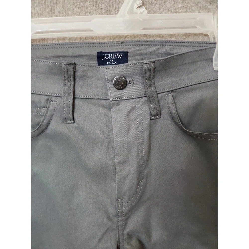 J Crew Slim Fit Tech Pants Mens 30x32 Gray Lightweight Flex
